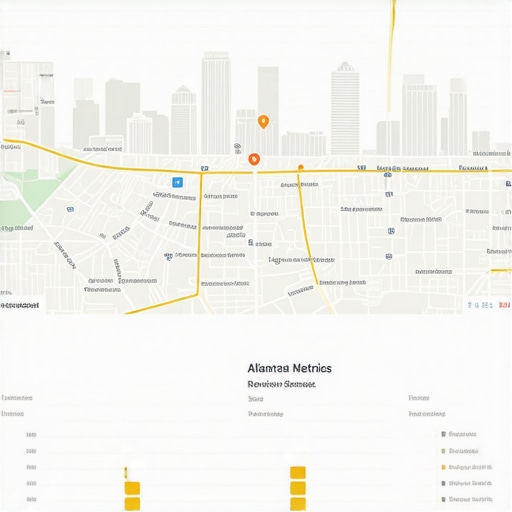 Advanced Local SEO Analytics Dashboard in Atlanta Screenshot of a local SEO analytics dashboard with Atlanta neighborhood data and rankings.