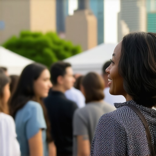 Business owner engaging with community in Atlanta for local SEO