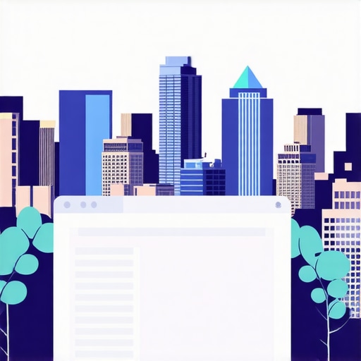 Illustration showing schema markup implementation with Atlanta cityscape background.