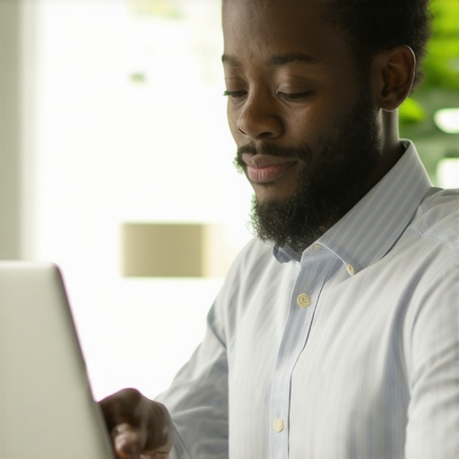 Business owner optimizing GMB profile in Atlanta