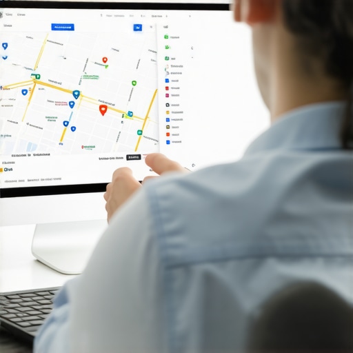 Expert Analyzing Atlanta Google Maps Rankings SEO specialist reviewing Google My Business metrics for Atlanta