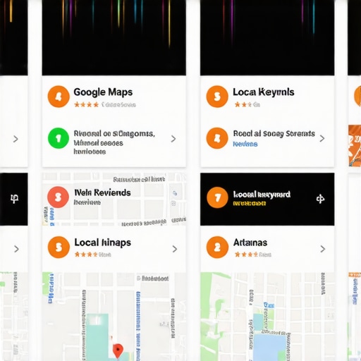Infographic illustrating step-by-step process for improving Google Maps ranking in Atlanta.