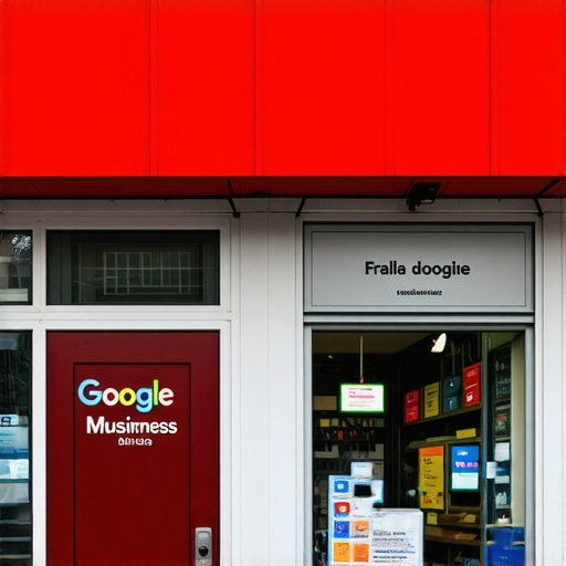 A vibrant storefront in Atlanta showcasing a Google My Business profile