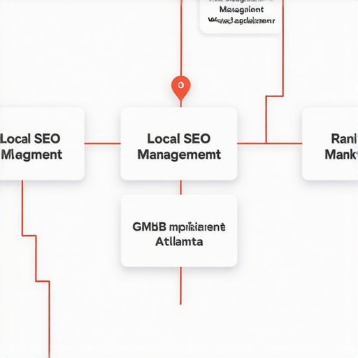 Atlanta Local SEO Strategies Diagram Diagram illustrating key local SEO strategies for Google Maps rankings in Atlanta.