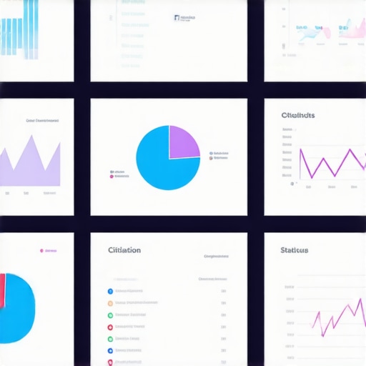 A person analyzing local SEO data on a computer screen with charts and citation reports.