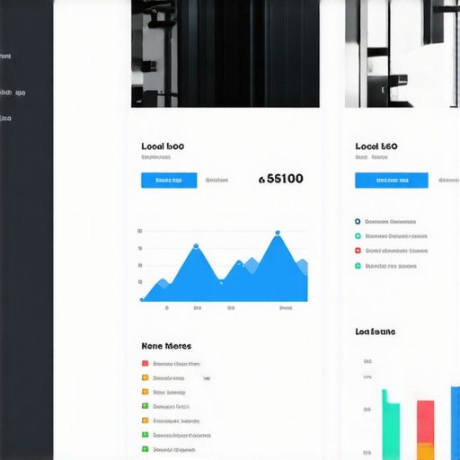 Local SEO tracking dashboard highlighting rankings and reviews in Atlanta